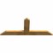 Ekena Millwork Portland Rough Sawn Timber Gable Bracket, Western Red Cedar, 60"W x 25"H x 2"D x 6"F, 10/12 Pitch GBW060X25X0206POR00RWR - alternate 5